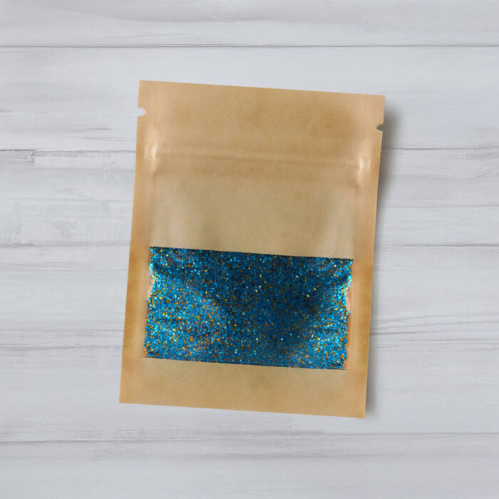 Glitter blau-gelb
